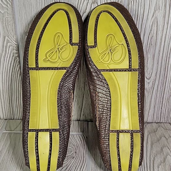 Sam Edelman Jones Bronze Leather Penny Loafers Womens Size 8.5 - Picture 9 of 10